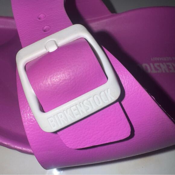 Birkenstock Women’s Madrid Essential Eva Magenta Sandals Slides Size 40 Coastal - Picture 4 of 8